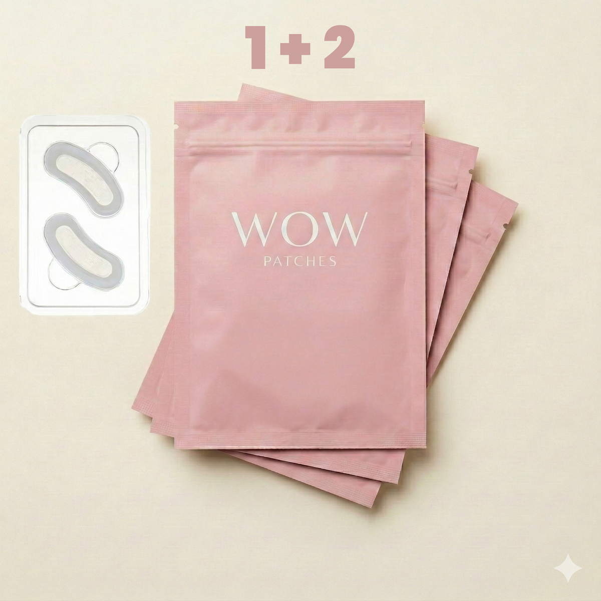 WOW Microneedle Onder Oog Pad 1 + 2 GRATIS Packs = 6 Pads